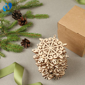 Wanuocraft Ornamento di Alta Qualità <span class=keywords><strong>Decorazione</strong></span> Natalizia in <span class=keywords><strong>Legno</strong></span> per Albero di <span class=keywords><strong>Natale</strong></span> - Product Image 3