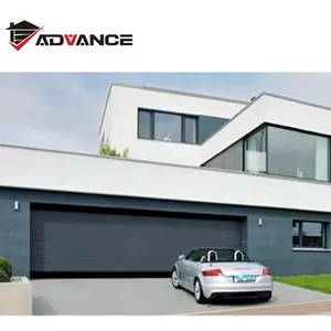 Whole sale sandwich panel automatic high quality electric remote control sliding residential sectional steel garage door