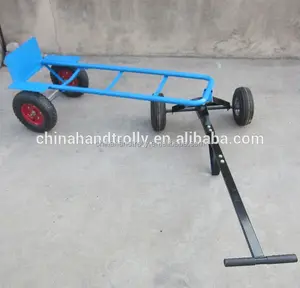 manual powered hand tractor trolley for agriculture with heavy duty