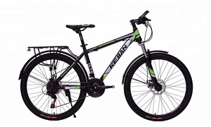 Bicicleta de montaña de 26 pulgadas y 21 velocidades de acero al carbono para hombre, bicicleta <span class=keywords><strong>MTB</strong></span> de <span class=keywords><strong>29</strong></span> pulgadas con freno de disco y doble suspensión, incluye soporte - Product Image 4