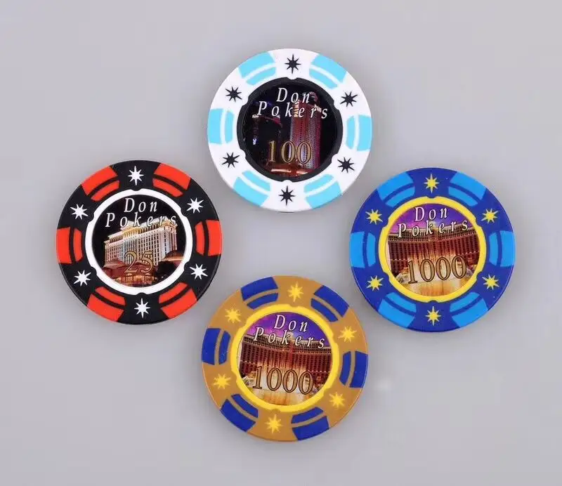 Chip Poker Hot Stamping Chip Poker Kasino Chip Judi dengan Keamanan