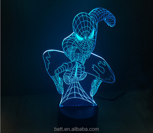 3d Avengers ilusión 3d llevó la lámpara luz de la noche luz de noche Increíble - Product Image 3