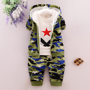 Alibaba Camouflage Vestiti Del Bambino Appena Nato 3 Pezzi Vestiti Set Nel Prezzo - Product Image 2