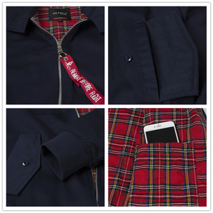 Chaqueta de <span class=keywords><strong>Trabajo</strong></span> Personalizada de Algodón/Poliéster Estilo Clásico Retro Vintage para Hombre - Product Image 6