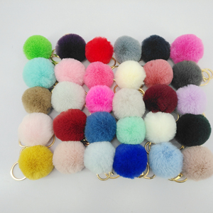 Yongze Yiwu clave diseñador bola muñeca pavimenta piel llavero promocional encantos - Product Image 2
