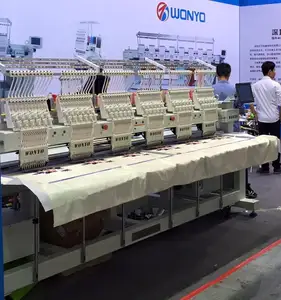 t máquina de bordado camisa de 12 agujas 6 cabezal de la máquina de bordado Wonyo WY1206C hecho en China de buena calidad
