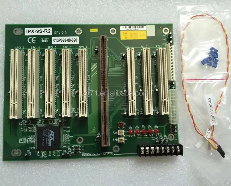 IPX-9S-R2 REV: 2.0 เมนบอร์ดอุตสาหกรรม backplane board 8 สล็อต PCI ทดสอบการทำงาน