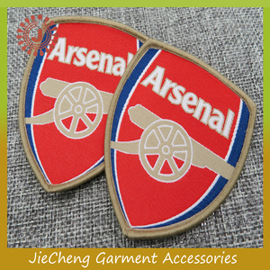 Personnalisé overlock avec fer sur le support tissé école nom badge patch Nigerial - Product Image 2