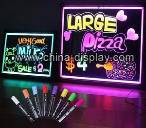 Lavagna Luminosa a LED in Vetro Acrilico Fluorescente per Pubblicità - Product Image 2