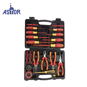 20 pcs 1000V Insulated VDE Screwdriver and Pliers Hand Tool Set Kit