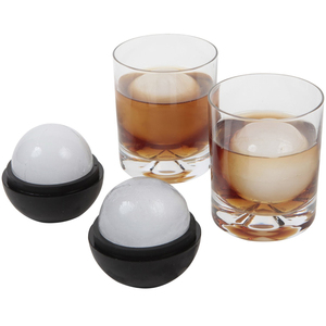 Quả bóng hình cầu khuôn thân thiện với môi trường Silicone Whisky khay đá lớn khối đá tròn dễ dàng loại bỏ nhà sản xuất kem - Product Image 3