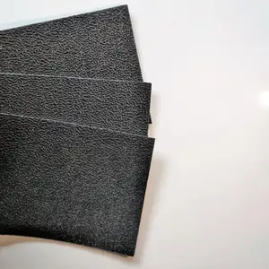 Foglio di plastica di spessore 1.5mm di struttura nera dell'hdpe vergine su un lato di fabbricazione professionale