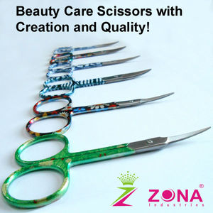 Tijeras para Cutículas con Punta de Flecha en Acabado Dorado, Logotipo Personalizado, Manicura para Diestros, Acero Inoxidable, Hoja Recta y Curva, Punta Redonda - Product Image 4