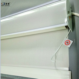 Stores enrouleurs motorisés à télécommande, pare-soleil à batterie, transparent, fenêtre française de Guangzhou, stores enrouleurs quotidiens, enrouleur - Product Image 1