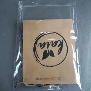 customised logo print clothes clothing packaging clear glue self adhesive seal eco friendly pe plastic bags with adhesive tape