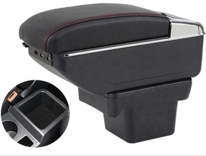 Bracciolo per Hyundai Accent Verna <span class=keywords><strong>I10</strong></span>, Console con Doppio Strato Rialzato, 7 Porte USB, Nero, Perfetta Vestibilità - Product Image 5