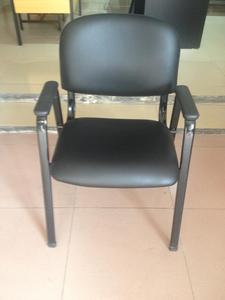 Sedia da Ufficio in Pelle Sintetica PU dal Design Moderno <span class=keywords><strong>con</strong></span> Braccioli, <span class=keywords><strong>Poltrona</strong></span> Nera in PU per <span class=keywords><strong>Scrivania</strong></span> e Ufficio - Product Image 3