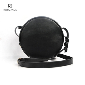 2024 mejor gran oferta nuevo diseño personalizado diseñador de cuero círculo bandolera para mujer redondo Cross-Body monedero personalizado - Product Image 2