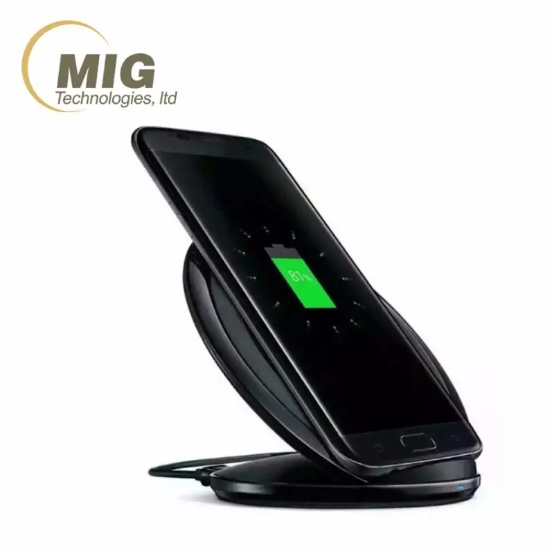 Dengan Fan Asli Vertikal Wireless Charger Untuk Samsung galaxy s7 s7 tepi Cepat Pengisian nirkabel Untuk samsung S6 S6 Tepi Catatan 5