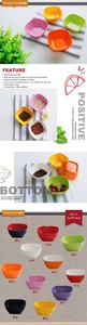 En gros bols en plastique imiter en céramique <span class=keywords><strong>noël</strong></span> coloré turc <span class=keywords><strong>vaisselle</strong></span> - Product Image 5