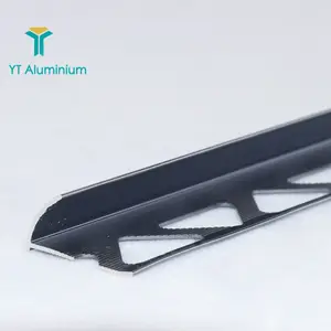 Aluminum R-Round Bullnose Tile Edging Trim External Corner Aluminum Tile Edge Trim Profiles