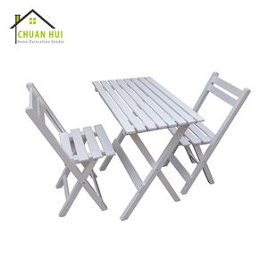 Juegos de Mesa y <span class=keywords><strong>Sillas</strong></span> Portátiles de Madera para Exteriores, Juegos de Mesa de Comedor para Restaurantes de Comida Rápida, Cafeterías, Jardines y Hoteles - Product Image 1