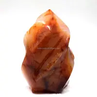 Natural Carnelian Agate Flame Crystal Flame Freeform from Madagascar