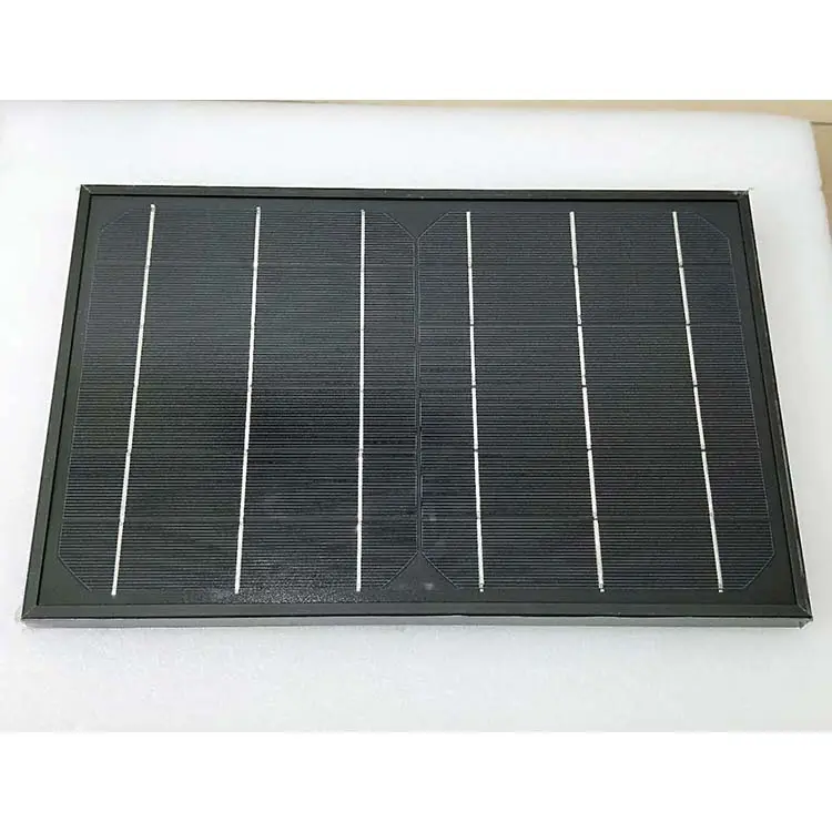 Painéis de célula solar laminados de vidro, painéis de célula solar personalizados de 10w › pv para apartamentos com moldura preta de saída