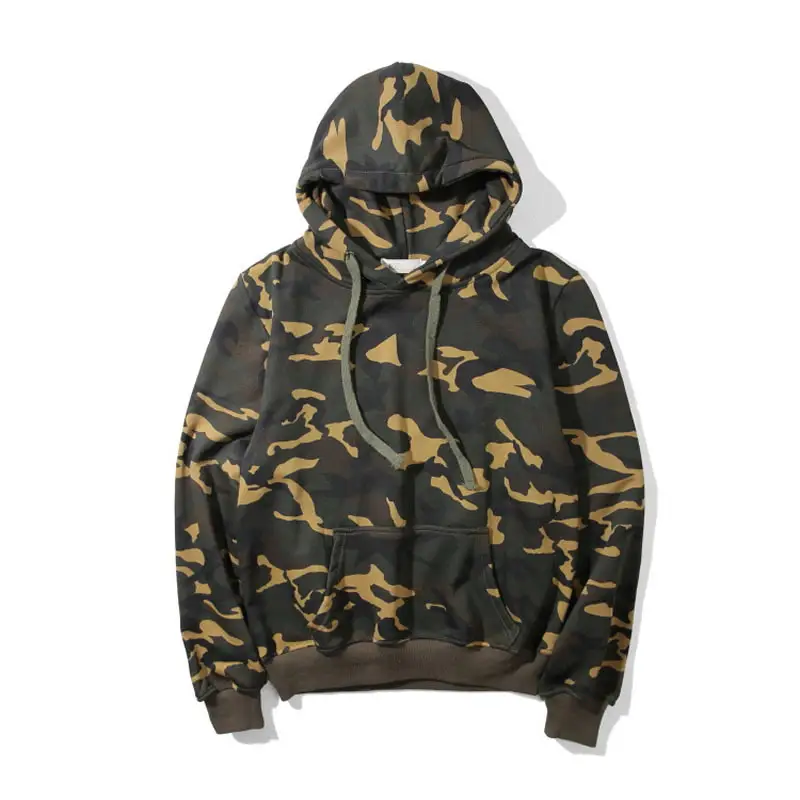 Großhandel benutzer definierte Hip-Hop-Kleidung Männer Camo Hoody mit Private Label Hoodies