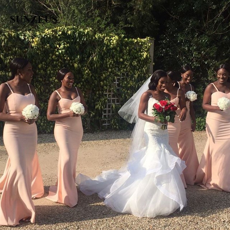 pink sexy bridesmaids dress