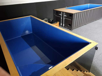 Piscine Conteneur Modulaire Extensible Préfabriquée Personnalisée en Acier, Design Ferme, pour Hôtels et Espaces Extérieurs