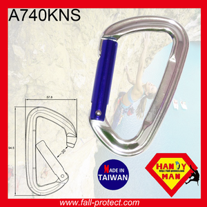 For Mountain Climbing Rescue 24KN Straight Gate Aluminum Carabiner - Product Image 4