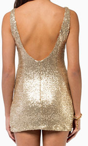 Robe de soirée mini moulante sans manches moderne 100% polyester Nettoyage à sec - Product Image 2