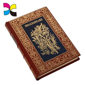 Custom Round Spine Luxury Hard Cover Novel Book Printing With Foil Stamping