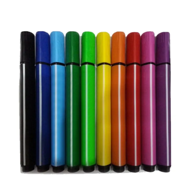12 PK toxic-free triangular highlighter marker pen set