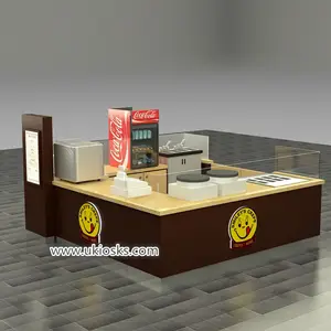 Best selling America crepe kiosk design with cupcake kiosk for shopping mall