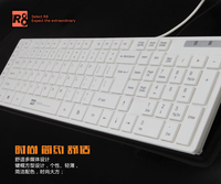 Teclado R8 1816 para Portátil, Mini Teclado con Teclas de Acceso Rápido, Teclas de Chocolate
