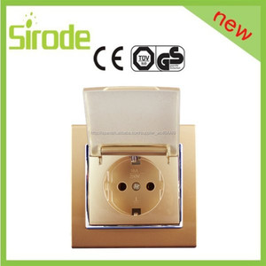 Sirode universal 2 <span class=keywords><strong>P</strong></span> para socket color de lujo de diseño de pared eléctrico socket - Product Image 2