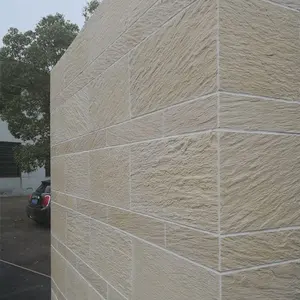 एमसीएम खनिज लचीला नरम उम्र पत्थर ऊंची इमारत के लिए कलात्मक पत्थर टाइल बाहरी दीवार सजावट