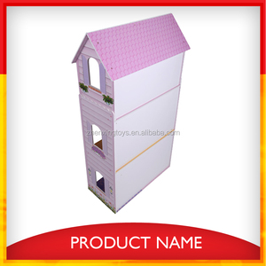 Maison de poupée jouet en bois pour enfants avec petits meubles - Product Image 4
