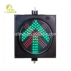 Yüksek kalite toptan LED trafik ışıkları kırmızı çapraz yeşil ok sinyal tünel Toll istasyonu için - Product Image 1