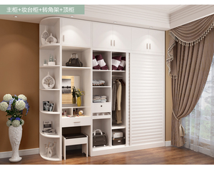 ตู้เสื้อผ้าห้องนอนปี 2016 ดีไซน์เรียบง่าย แบบเปิด ตู้เก็บของในห้องนอน - Product Image 4