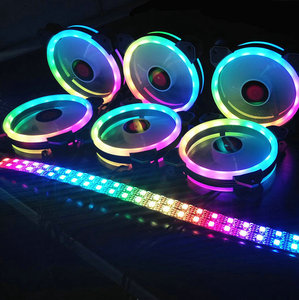 COOLMOON Sunshine RGB <strong>Fan</strong> 120mm 3fans 1controller Set <strong>Computer</strong> case Cooling <strong>Fan</strong> - Product Image 5