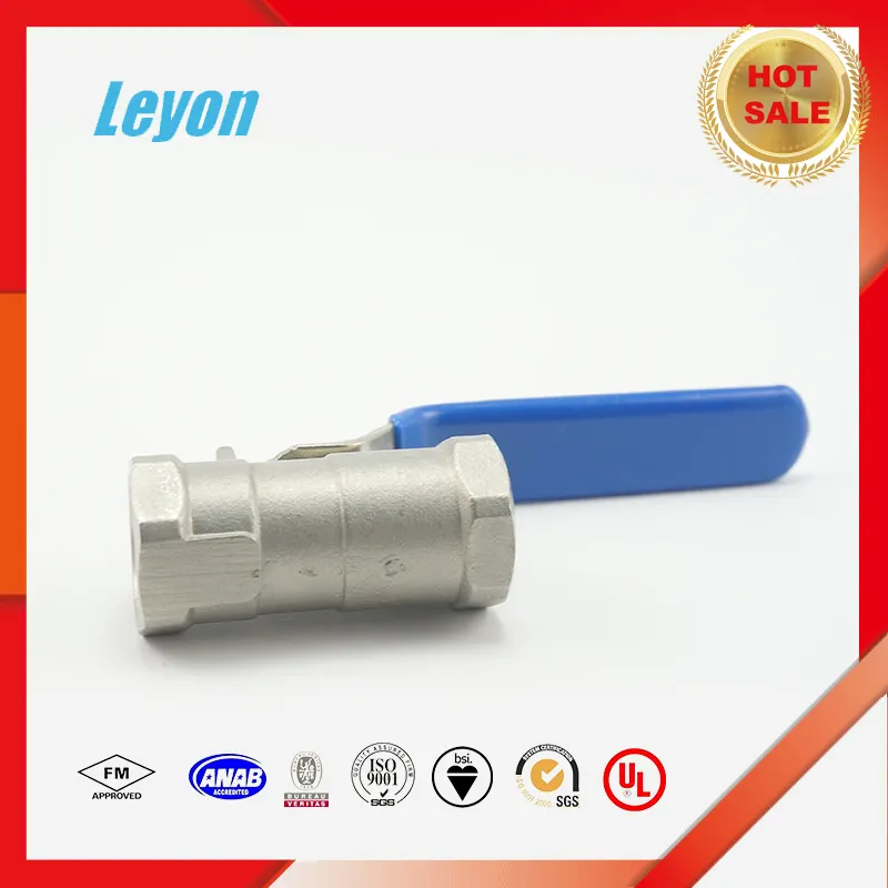 Ball valve nhà sản xuất 1 inch thép không gỉ một mảnh ball valve