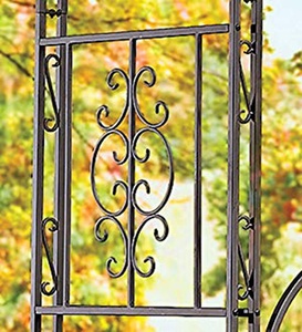 Arco Decorativo de Metal Bronze para Jardim com Portão - Product Image 5