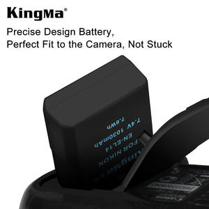 KingMa complète décodée 1030 mAh EN-EL14 Caméra <span class=keywords><strong>Batterie</strong></span> Chargeur <span class=keywords><strong>pour</strong></span> <span class=keywords><strong>Nikon</strong></span> D3200 D3300 D3400 <span class=keywords><strong>D5200</strong></span> D5300 D5500 - Product Image 5