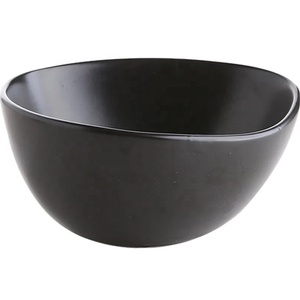 Vajilla Negra, Tazón Grande de Cerámica Japonesa para Sopa / Tazones para Mezclar Ensaladas para Restaurante - Product Image 4