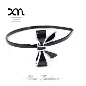 Mode en plastique acétate arc design noué bandeau femmes filles logo personnalisé bandeau élastique antidérapant bijoux accessoires de <span class=keywords><strong>cheveux</strong></span> - Product Image 5