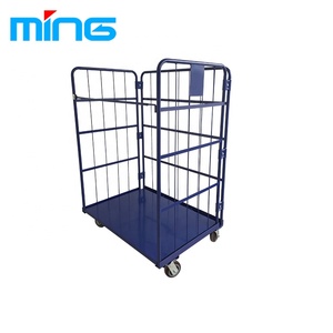 बिक्री के लिए लॉजिस्टिक रोल धातु अलमारियों दूध पिंजरे ट्रॉली - Product Image 4