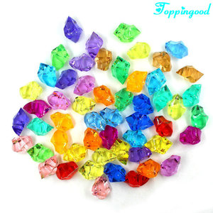 Pointes en plastique, Faux verre, boite de 10 pièces, multicolore, pierres de glace - Product Image 5